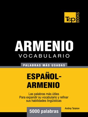cover image of Vocabulario Español-Armenio